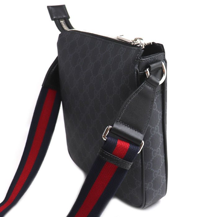 GUCCI グッチ スモール メッセンジャーバッグ ショルダーバッグ ブラック 792082 FADJA 1042 メンズ【中古】【美品】