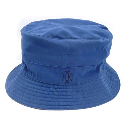 HERMES エルメス MOTSCH Poul HERMES ハット ブルー 
57 レディース【中古】