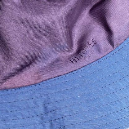 HERMES エルメス MOTSCH Poul HERMES ハット ブルー 
57 レディース【中古】