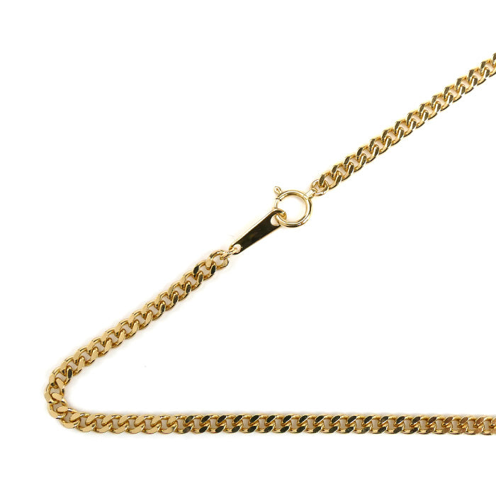 K18YG イエローゴールド ネックレス 喜平2面カット 15.2g 50cm ユニセックス【中古】