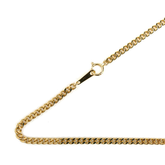 K18YG イエローゴールド ネックレス 喜平2面カット 15.2g 50cm ユニセックス【中古】