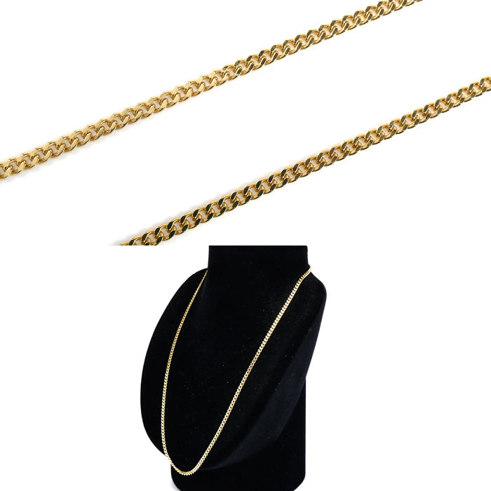 K18YG イエローゴールド ネックレス 喜平2面カット 15.2g 50cm ユニセックス【中古】