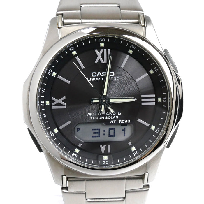 CASIO カシオ wave ceptor 腕時計 ソーラー WVA-M630D-1A4JF MULTIBAND6 メンズ【中古】