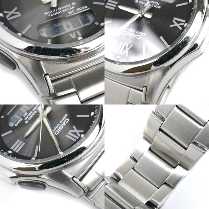 CASIO カシオ wave ceptor 腕時計 ソーラー WVA-M630D-1A4JF MULTIBAND6 メンズ【中古】