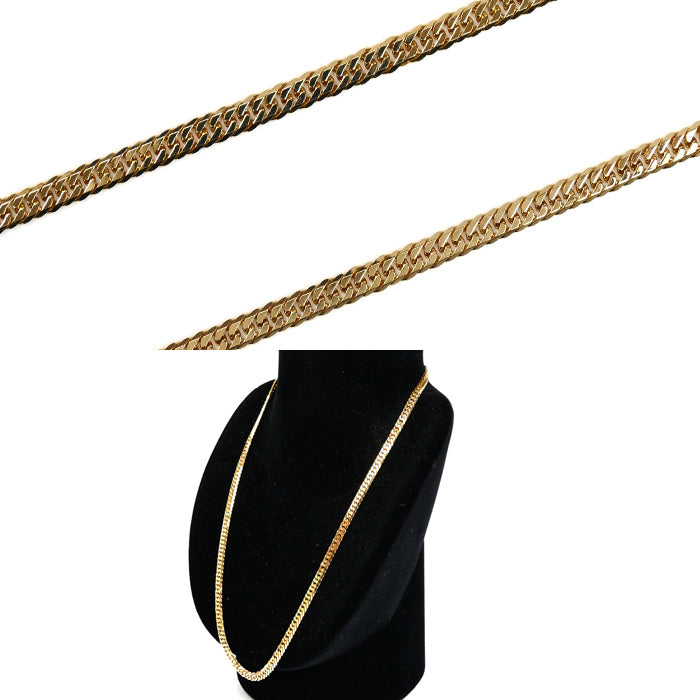 K18YG イエローゴールド ネックレス 喜平6面Wカット 30.5g 50cm メンズ【中古】