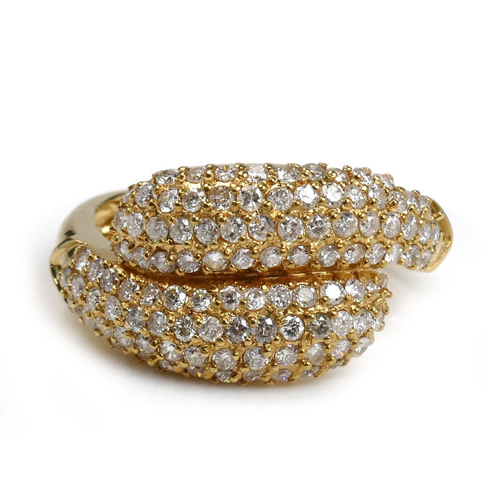 K18YG イエローゴールド リング・指輪 ダイヤモンド1.00ct 11.5号 4.4g レディース【中古】【美品】