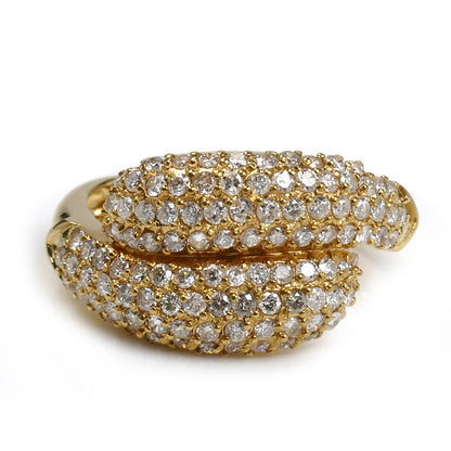 K18YG イエローゴールド リング・指輪 ダイヤモンド1.00ct 11.5号 4.4g レディース【中古】【美品】