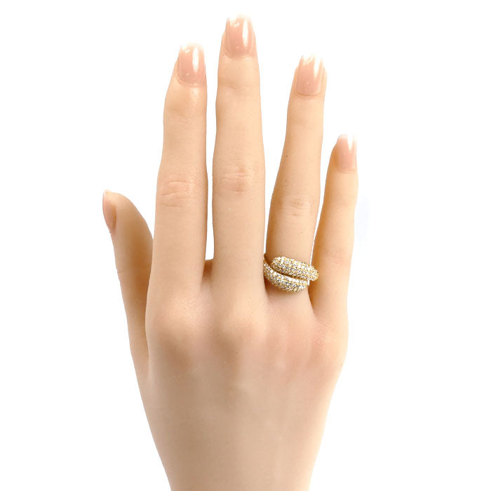 K18YG イエローゴールド リング・指輪 ダイヤモンド1.00ct 11.5号 4.4g レディース【中古】【美品】