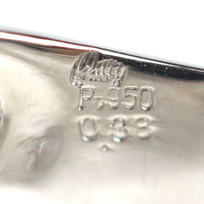 Pt950プラチナ QUEEN リング・指輪 ダイヤモンド0.38ct 16号 7.5g レディース【中古】【美品】