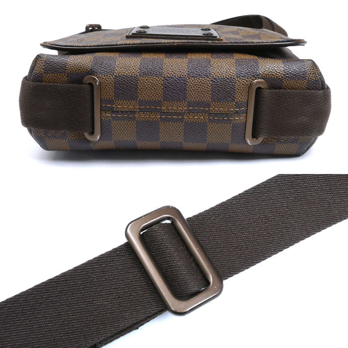 LOUIS VUITTON ルイ・ヴィトン ブルックリンPM ショルダーバッグ ダミエ ブラウン N51210 CA1182 ユニセックス【中古】