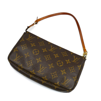 LOUIS VUITTON ルイ・ヴィトン ポシェットアクセソワール モノグラム ブラウン M51980 CA1001 レディース【中古】