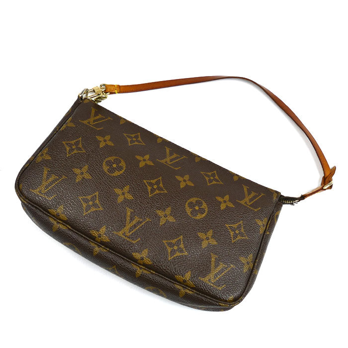 LOUIS VUITTON ルイ・ヴィトン ポシェットアクセソワール モノグラム ブラウン M51980 CA1001 レディース【中古】