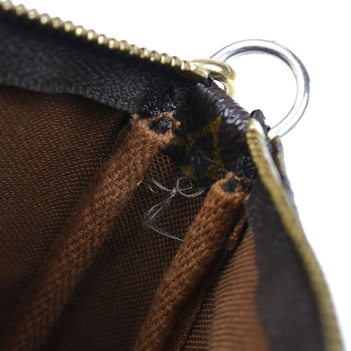LOUIS VUITTON ルイ・ヴィトン ポシェットアクセソワール モノグラム ブラウン M51980 CA1001 レディース【中古】