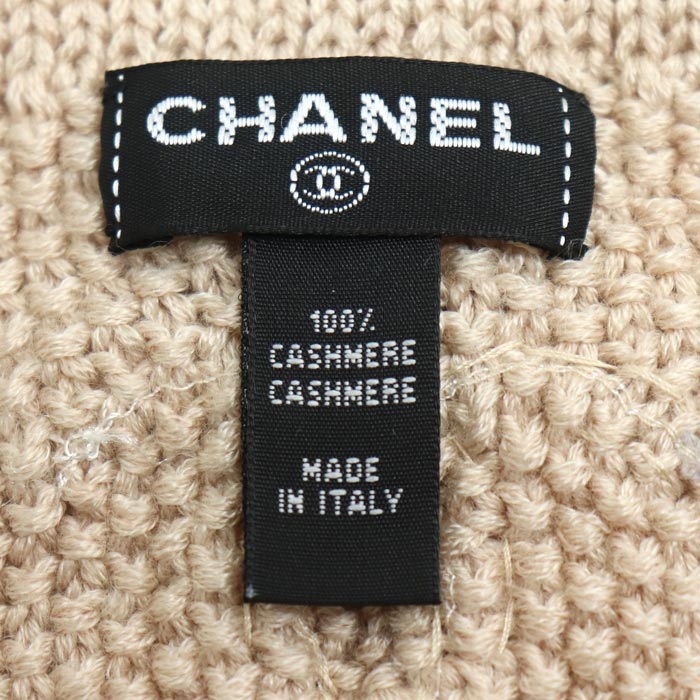 CHANEL シャネル マフラー ベージュ レディース【中古】