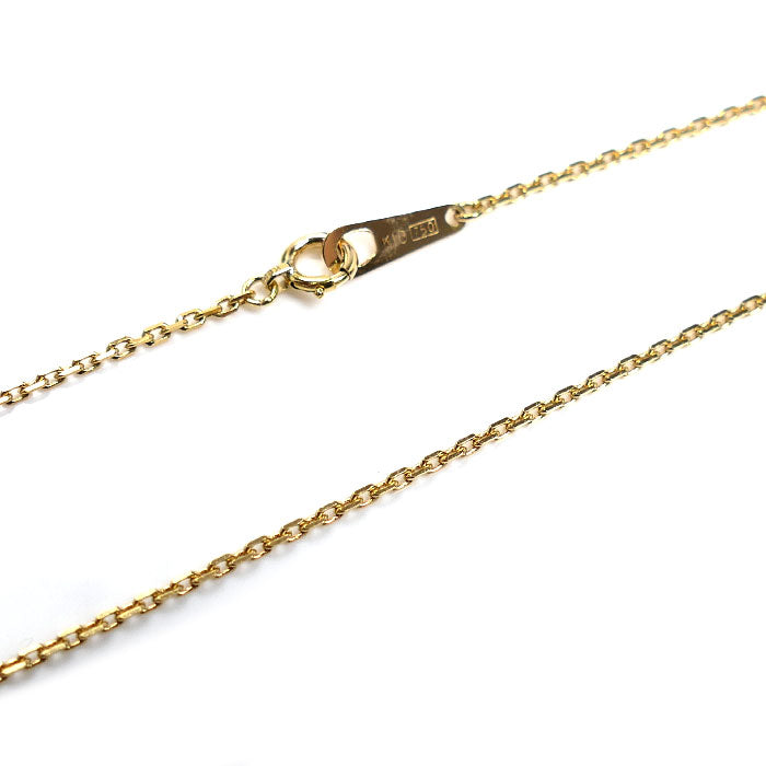 K18YG イエローゴールド ネックレス 小豆 3.6g 61cm レディース【中古】