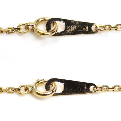 K18YG イエローゴールド ネックレス 小豆 3.6g 61cm レディース【中古】