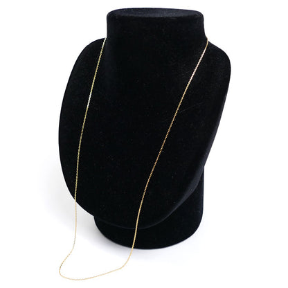 K18YG イエローゴールド ネックレス 小豆 3.6g 61cm レディース【中古】