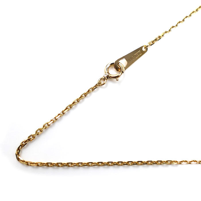 K18YG イエローゴールド ロング ネックレス 小豆 5.9g 102cm レディース【中古】