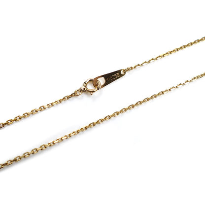 K18YG イエローゴールド ロング ネックレス 小豆 5.9g 102cm レディース【中古】