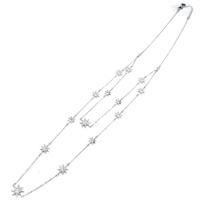 SWAROVSKI スワロフスキー 2連 ネックレス 50/55cm レディース【中古】