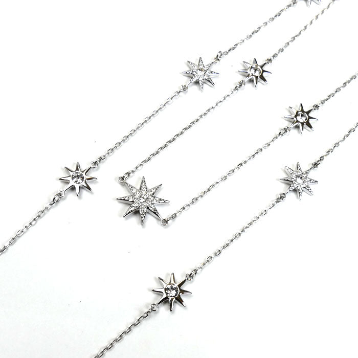 SWAROVSKI スワロフスキー 2連 ネックレス 50/55cm レディース【中古】