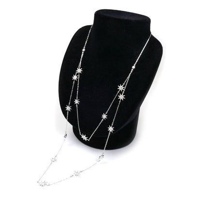 SWAROVSKI スワロフスキー 2連 ネックレス 50/55cm レディース【中古】