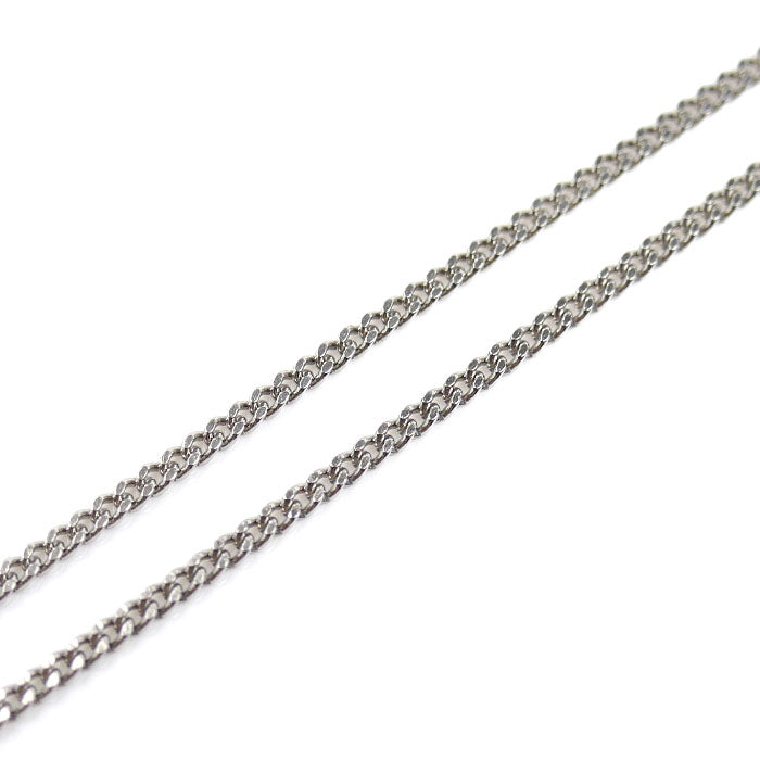 Pt850プラチナ ネックレス 喜平2面カット 3.6g 40cm レディース【中古】