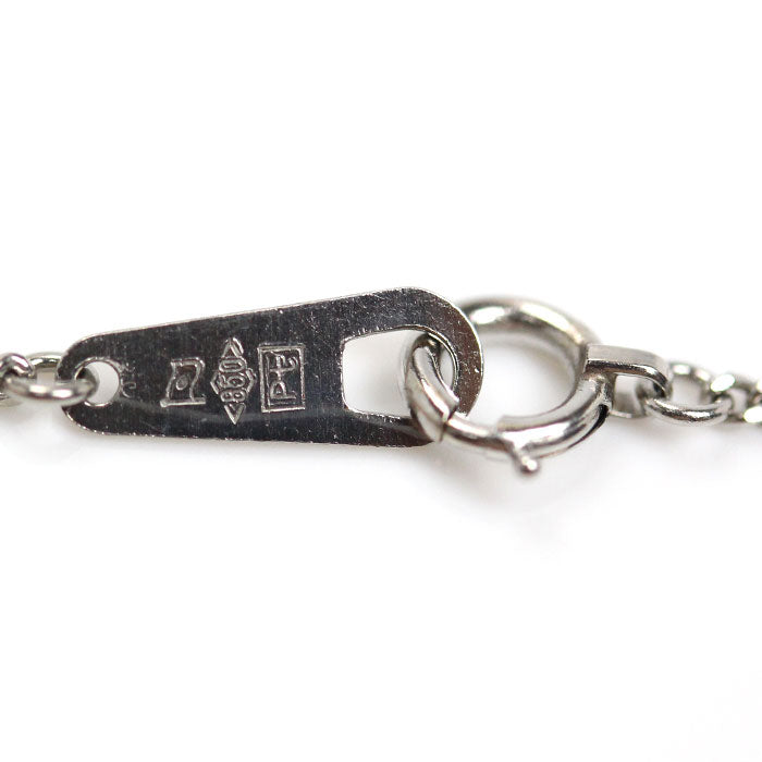 Pt850プラチナ ネックレス 喜平2面カット 3.6g 40cm レディース【中古】