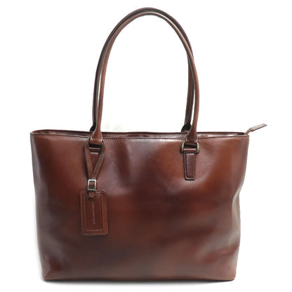 MOTHER HOUSE アンティーク スリムトート トートバッグ ブラウン メンズ【中古】