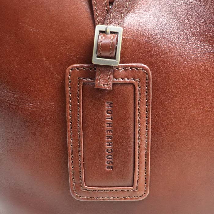 MOTHER HOUSE アンティーク スリムトート トートバッグ ブラウン メンズ【中古】