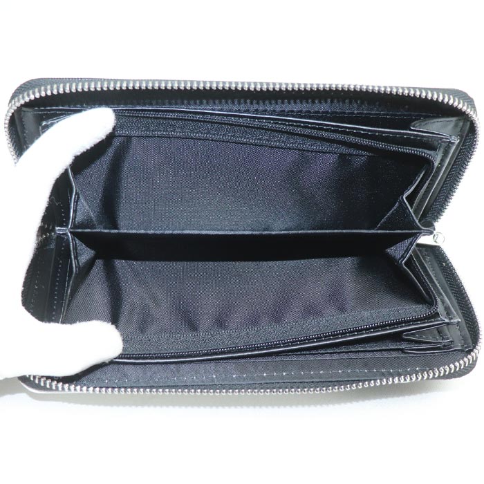 FILA フィラ 長財布 ラウンドファスナー ブラック ホワイト FIS-0641 メンズ レディース ユニセックス【未使用】【買取品】