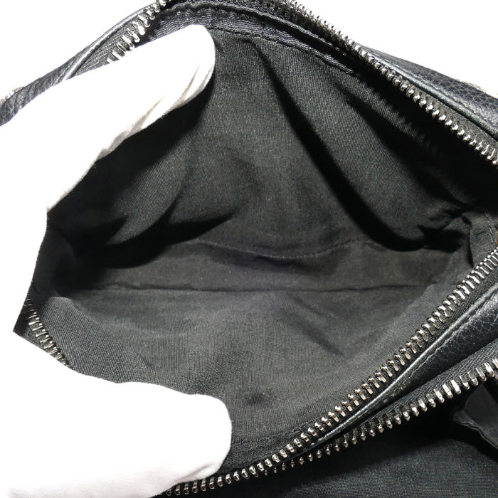 Christian Dior クリスチャンディオール オブリーク ジャガード ジップポーチ ショルダーバッグ ネイビー 20BBC119YSE ユニセックス【中古】