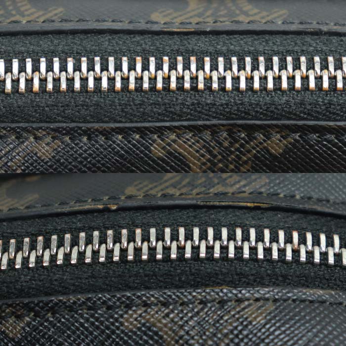 CELINE セリーヌ トリオンフ ミディアム メッセンジャー ショルダーバッグ ブラック ブラウン 197202 レディース【中古】