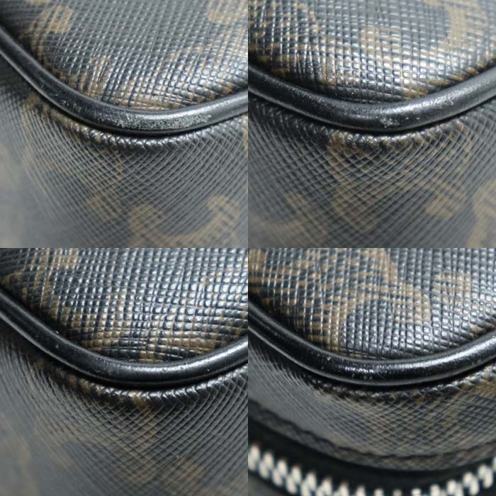 CELINE セリーヌ トリオンフ ミディアム メッセンジャー ショルダーバッグ ブラック ブラウン 197202 レディース【中古】