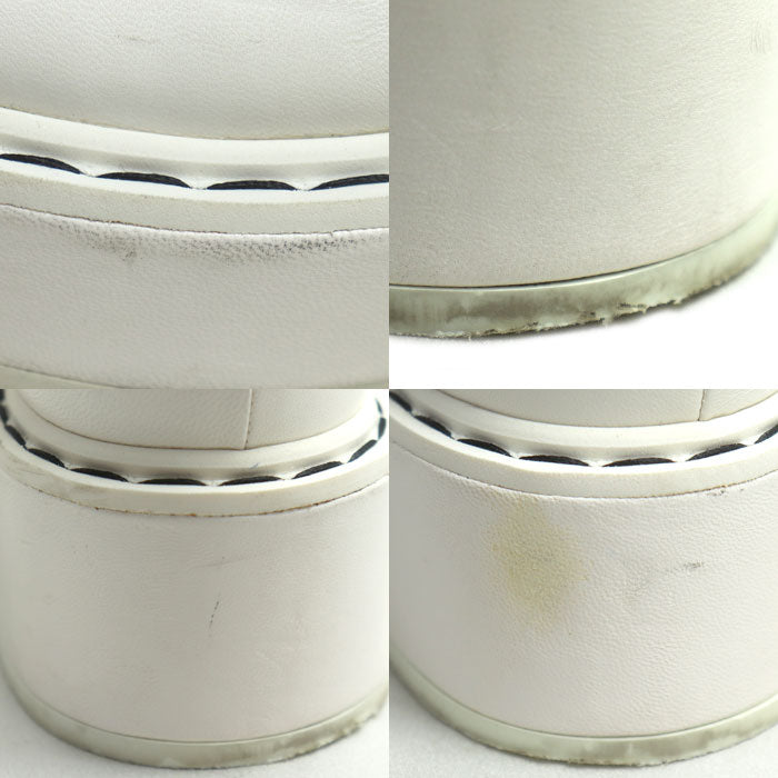 CHANEL シャネル 36C ブーツ ショートブーツ ホワイト ブラック G33169 レディース【中古】