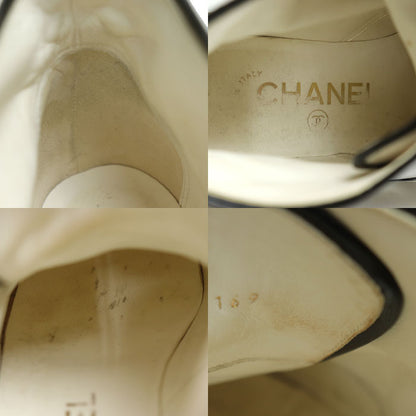 CHANEL シャネル 36C ブーツ ショートブーツ ホワイト ブラック G33169 レディース【中古】