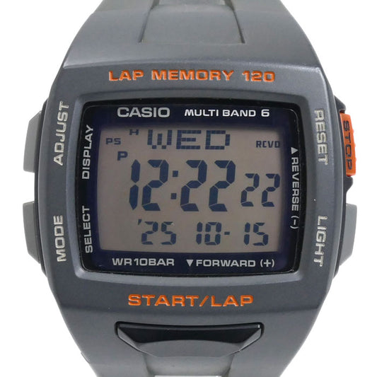 CASIO カシオ PHYS MULTIBAND6 腕時計 ソーラー STW-1000-8JH 電波 メンズ【中古】