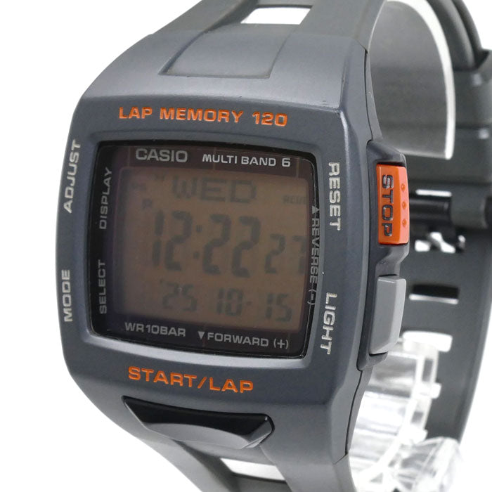 CASIO カシオ PHYS MULTIBAND6 腕時計 ソーラー STW-1000-8JH 電波 メンズ【中古】