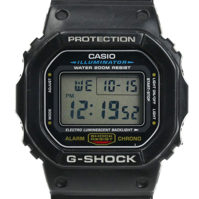 CASIO カシオ G-SHOCK 腕時計 電池式 DW-5600E-1 海外モデル メンズ【中古】