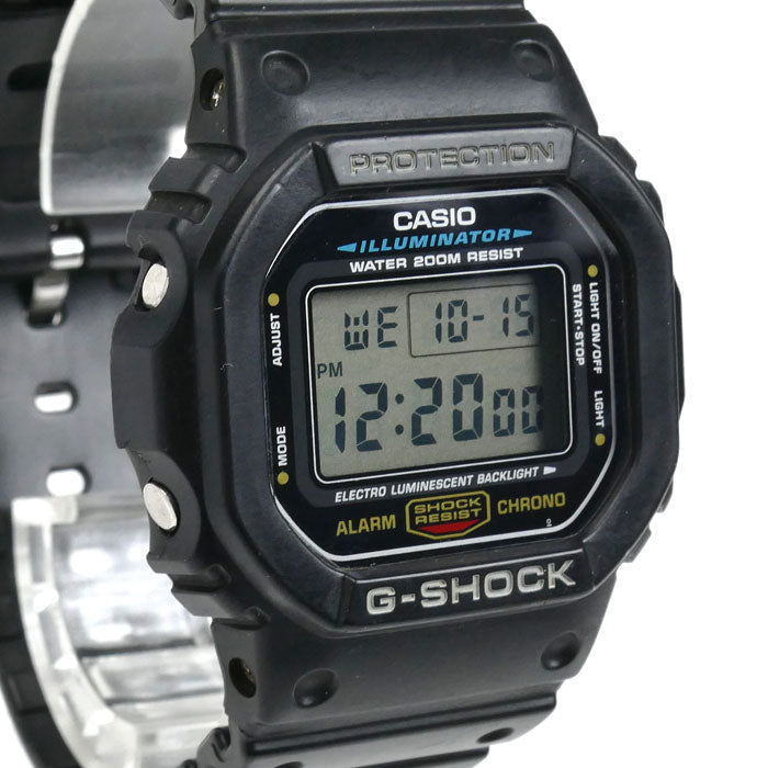 CASIO カシオ G-SHOCK 腕時計 電池式 DW-5600E-1 海外モデル メンズ【中古】
