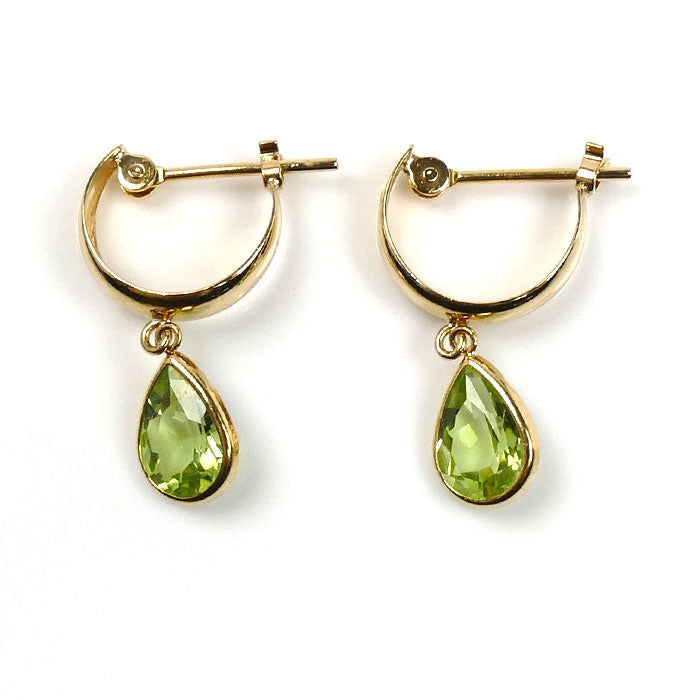 K18YG イエローゴールド ピアス ペリドット 1.0g レディース【中古】