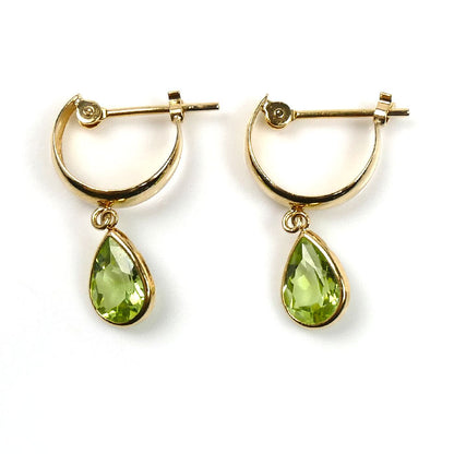 K18YG イエローゴールド ピアス ペリドット 1.0g レディース【中古】