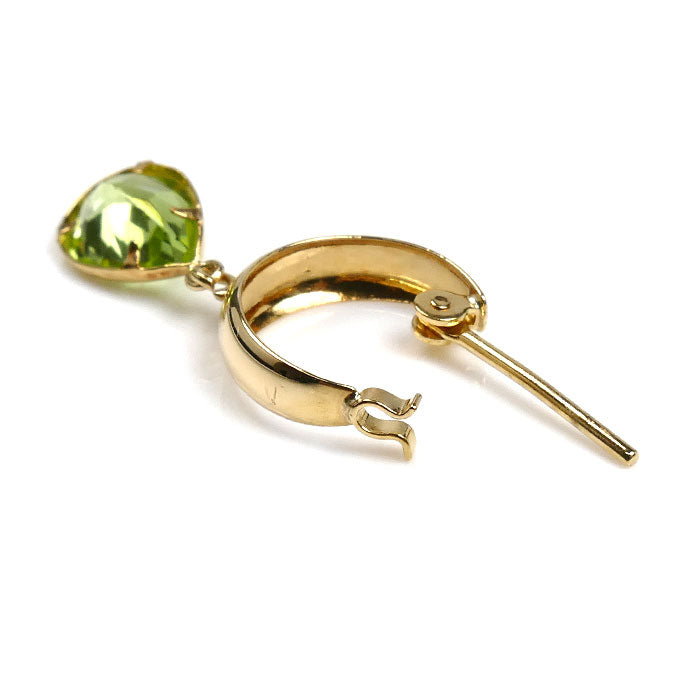 K18YG イエローゴールド ピアス ペリドット 1.0g レディース【中古】
