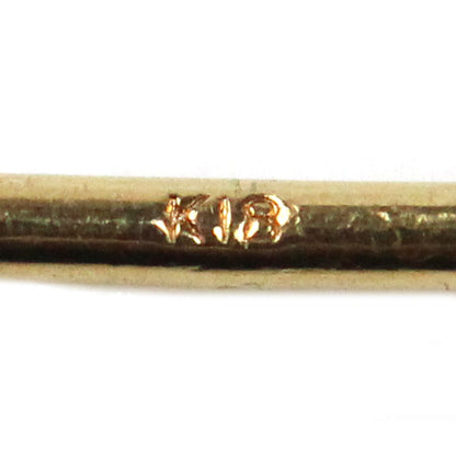 K18YG イエローゴールド ピアス ペリドット 1.0g レディース【中古】