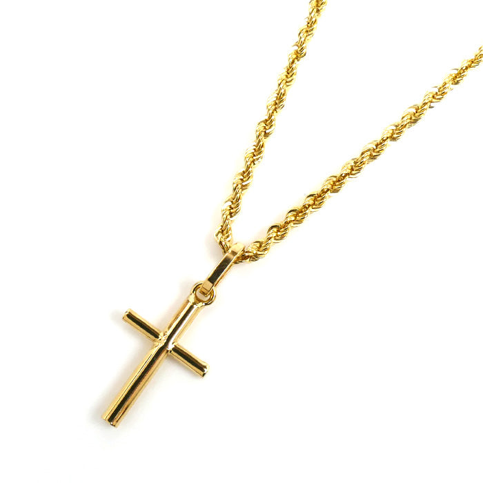 K18YG イエローゴールド クロストップ スクリューチェーン ネックレス スクリュー 3.3g 50cm ユニセックス【中古】