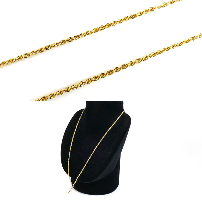 K18YG イエローゴールド クロストップ スクリューチェーン ネックレス スクリュー 3.3g 50cm ユニセックス【中古】