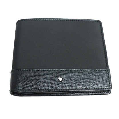MONTBLANC モンブラン サルトリアル ジェット 8㏄ 二つ折り財布 ブラック 118393 メンズ【中古】【極美品】