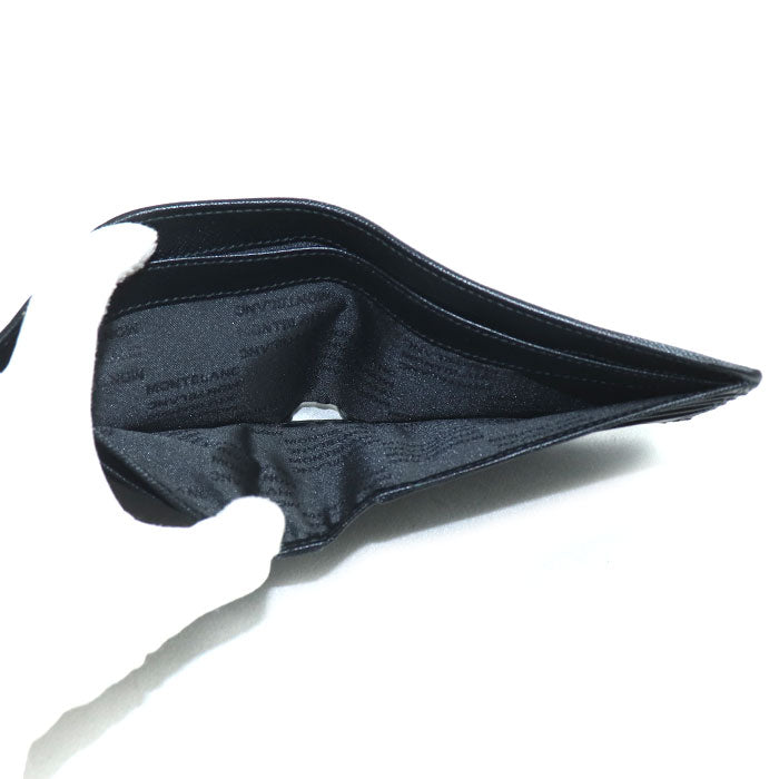 MONTBLANC モンブラン サルトリアル ジェット 8㏄ 二つ折り財布 ブラック 118393 メンズ【中古】【極美品】