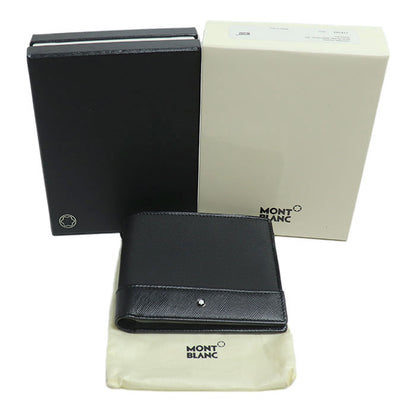 MONTBLANC モンブラン サルトリアル ジェット 8㏄ 二つ折り財布 ブラック 118393 メンズ【中古】【極美品】