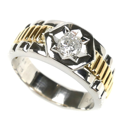 Pt900/K18YG リング・指輪 ダイヤモンド0.45ct 22号 15.5g メンズ【中古】